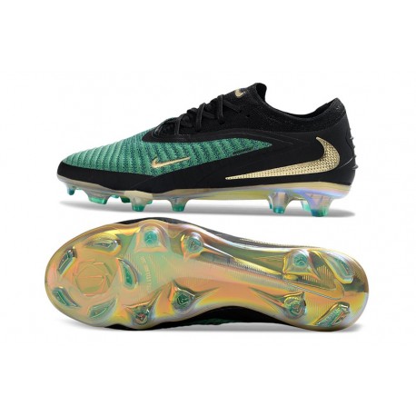 Nike Phantom 6 Low Cut Elite FG Soccer Cleat Green Black Golden