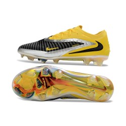 Nike Phantom 6 Low Cut Elite FG Soccer Cleat Yellow Black Silver