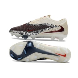 Nike Phantom 6 Low Cut Elite FG Soccer Cleat Cream Red Leopard Print