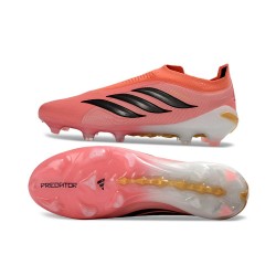 Adidas Predator Laceless FG Elite Soccer Boots Pink Black