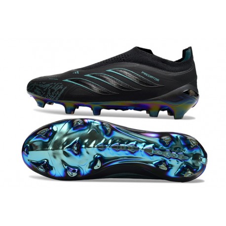 New Adidas Predator Elite LL FG Football Cleats Black Blue