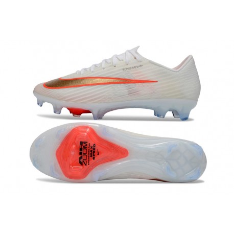 Nike Air Zoom Mercurial Vapor XVII Elite FG Boots White Gold Orange