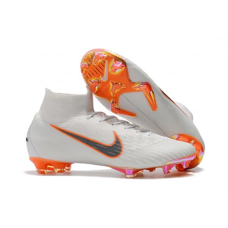 tačan kivi Obratite pažnju na  Nike Mercurial Superfly VI Elite FG Football Boots - White Grey Orange