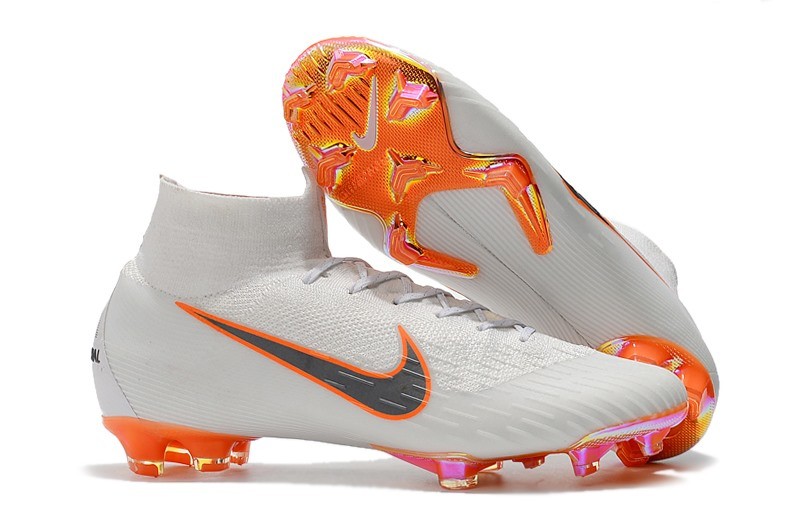 nike mercurial gray and orange