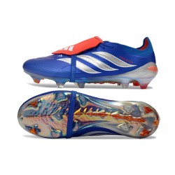 New Adidas Predator Elite FT FG Soccer Boots Blue Silver Red