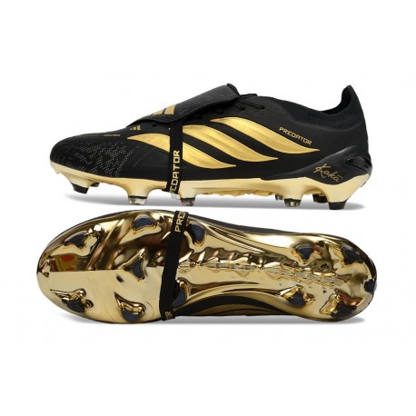 New Adidas Predator Elite FT FG Soccer Boots Black Golden