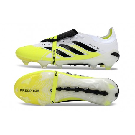 New Adidas Predator Elite FT FG Soccer Boots White Black Yellow