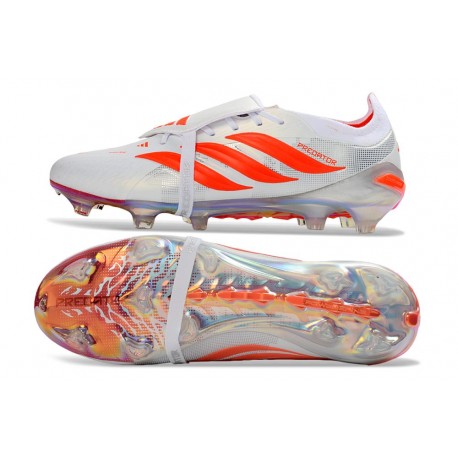 Adidas Predator Elite Foldover Tongue FG Boots White Crimson