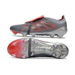 Adidas Predator Elite Foldover Tongue FG Boots Gray Red