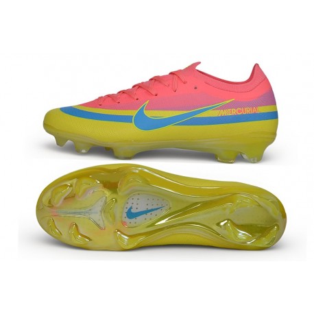 Nike Air Zoom Mercurial Vapor 17 Elite FG Shoes Crimson Yellow Blue