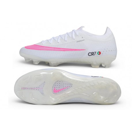 Nike Air Zoom Mercurial Vapor 17 Elite FG Ronaldo CR7 White Pink