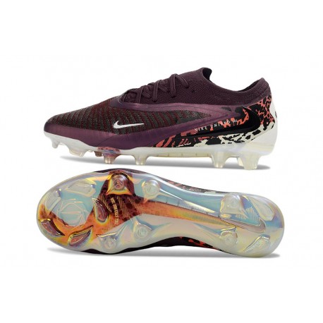 Nike Phantom 6 Low Elite Firm Ground Burgundy Crush Univ Red Fossil