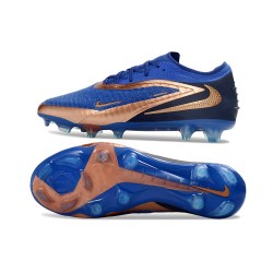 Nike Phantom 6 Low Elite Firm Ground Boots Navy Blue Gold