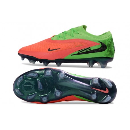 Nike Phantom 6 Low Elite Firm Ground Boots Hot Punch Black Green Strike