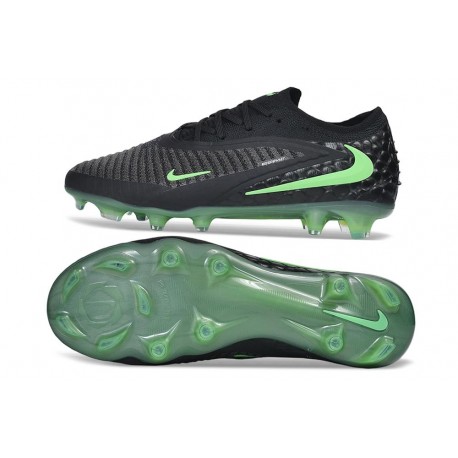 Nike Phantom 6 Low Elite Firm Ground Boots Black Illusion Green Black