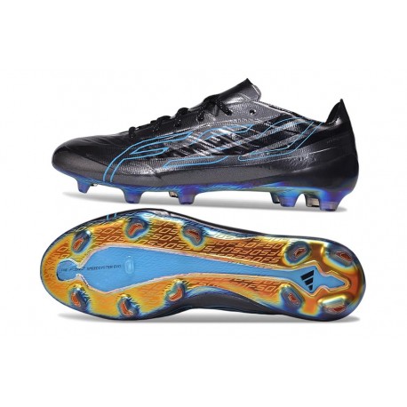 Adidas F50 Hyperfast Elite Firm Ground Cleats Core Black Lucid Ray Blue