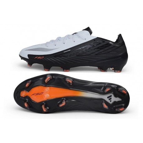 Adidas F50 Hyperfast Elite Firm Ground Cleats Black White