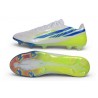Adidas F50 Hyperfast Elite Firm Ground Cleats White Blue Volt