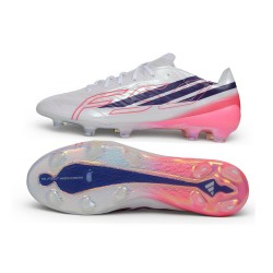Adidas F50 Hyperfast Elite Firm Ground Cleats White Black Pink