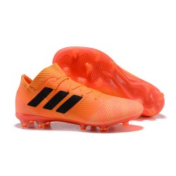 World Cup adidas Nemeziz 18.1 Messi FG Soccer Cleats - Orange Black
