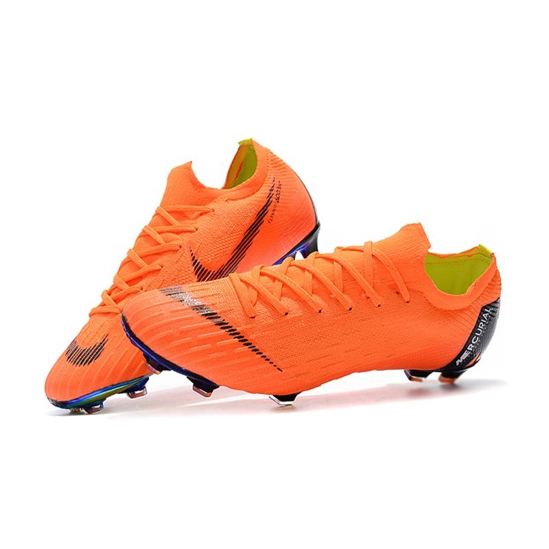 Nike 2018 New Mercurial Vapor Xii Elite Fg Football Boots Orange Black