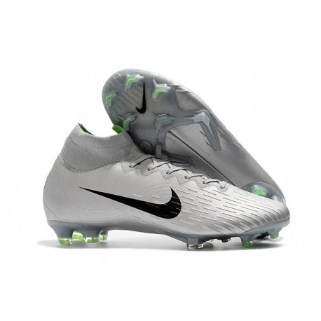 silver nike boots