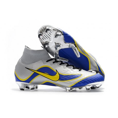 silver nike boots