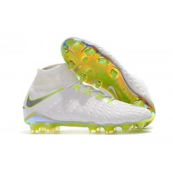 Nike Hypervenom Phantom 3 Dynamic Fit FG Cleats - White Grey Volt