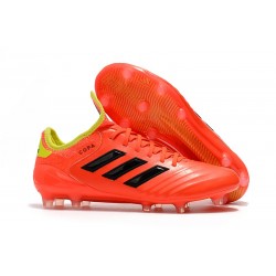 Adidas Copa 18.1 FG K-leather Soccer Cleats - Orange Black