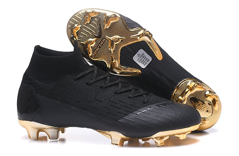 nike black and gold football boots