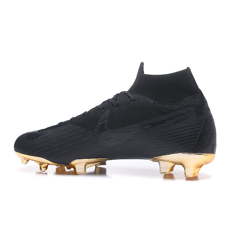 black gold nike boots