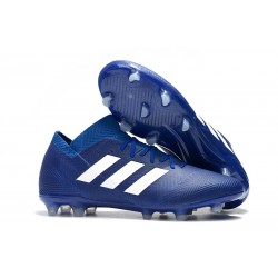 World Cup adidas Nemeziz 18.1 Messi FG Soccer Cleats - Blue White