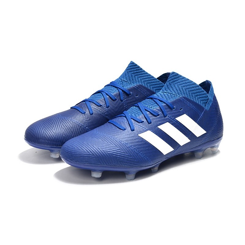 World Cup adidas Nemeziz 18.1 Messi FG Soccer Cleats - Blue White
