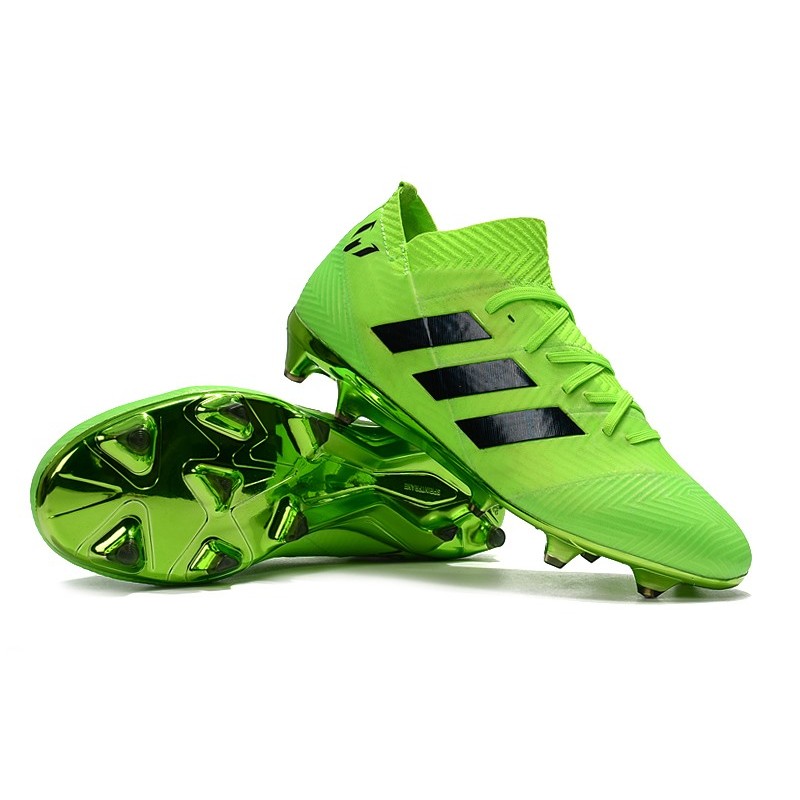 World Cup adidas Nemeziz 18.1 Messi FG Soccer Cleats - Green Black