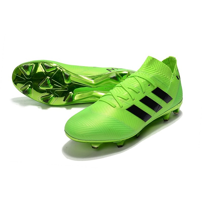 World Cup adidas Nemeziz 18.1 Messi FG Soccer Cleats - Green Black