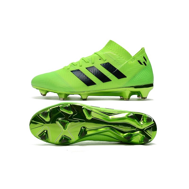 World Cup adidas Nemeziz 18.1 Messi FG Soccer Cleats - Green Black