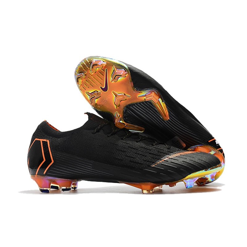 Nike 2018 New Mercurial Vapor Xii Elite Fg Football Boots Black Orange