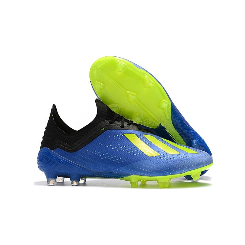 adidas X 18.1 FG Firm Ground Soccer Cleats - Blue Green
