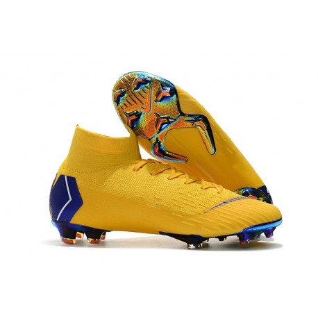 yellow nike boots