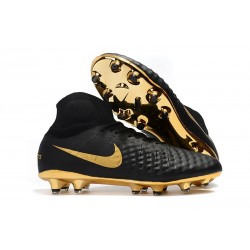 Nike New Magista Obra 2 FG Football Boots Black Gold