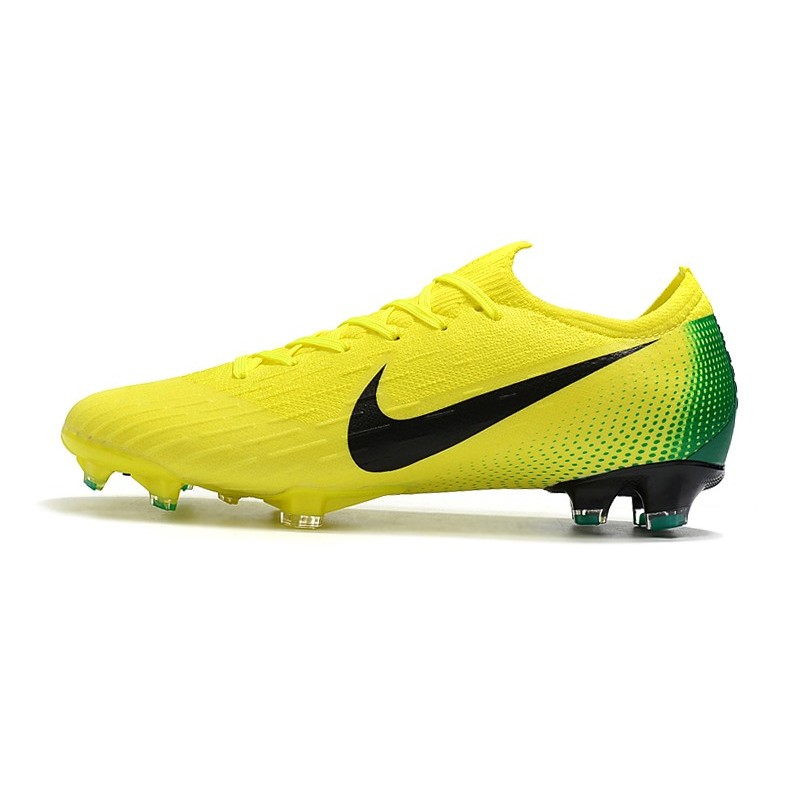 Nike 2018 New Mercurial Vapor Xii Elite Fg Football Boots Yellow Black