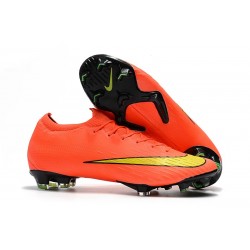 Nike Mercurial Vapor XII Elite FG Wolrd Cup Soccer Shoes - Orange Yellow