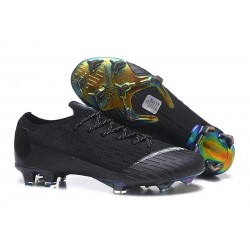 Nike Mercurial Vapor XII Elite FG Wolrd Cup Soccer Shoes - Black White