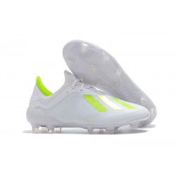 adidas X 18.1 FG Firm Ground Soccer Cleats - White Yellow