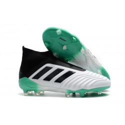 New adidas Predator 18+ FG Firm Ground Boots - White Green Black