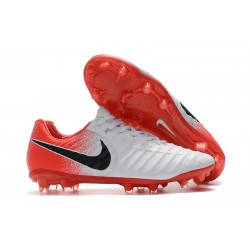 Nike Tiempo Legend VII FG K-Leather Soccer Cleats - White Red Black