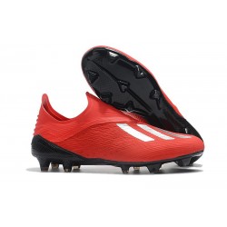 New adidas X 18+ FG Soccer Boots - Red Silver