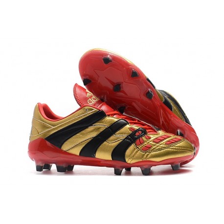 adidas red and black boots