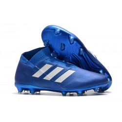 Adidas Nemeziz 18+ FG Mens Boots - Blue White