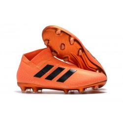 Adidas Nemeziz 18+ FG Mens Boots - Orange Black